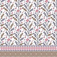 seamless floral design with intricate border texture for wedding and wrapping template printing vector