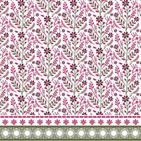 elegant floral seamless pattern with ornamental border texture for textile and graphic design vector