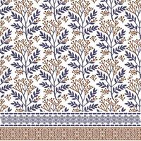 seamless floral print with decorative border elements for digital artwork and textile graphics vector