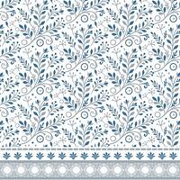 seamless floral pattern with intricate border elements for wrapping papers and wedding cards vector