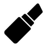 Simple Lipstick glyph icon. The icon can be used for websites, print templates, presentation templates, illustrations, etc vector