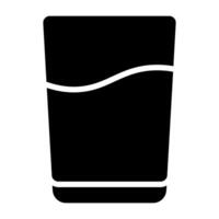 Simple Water glyph icon. The icon can be used for websites, print templates, presentation templates, illustrations vector