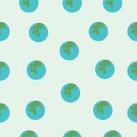 Ecological planet pattern green kids pattern ecology vector