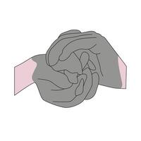 Hands shaping mud hobby interest illustration vector