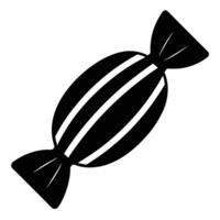 A black and white illustration of a candy bar vector