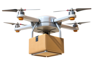 Delivery Drone Enhances Fast Shipping Across Urban Areas png