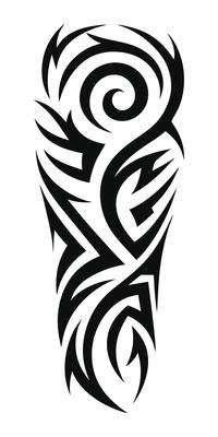 Tiny Yet Powerful Tribal Tattoos for Arms White Background