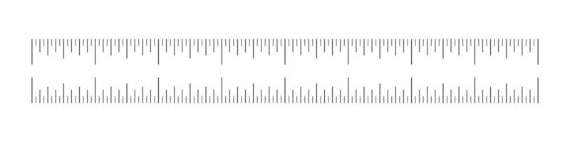 8 inches measuring tool mockup. Scale for ruler in inches. Length measurement math, distance, height. Inches measuring scale template. Sewing tool outline icon. vector