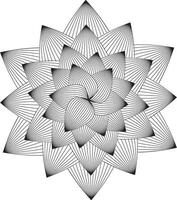 Abstract Line Art Pattern vector