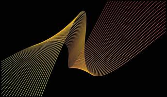Curved Lines Effect vector