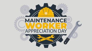 Maintenance Team Recognition Design, Celebrate and Appreciate Your Workers vector