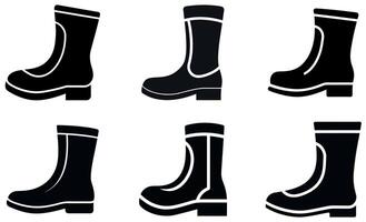 Work Boots and Wellingtons vector