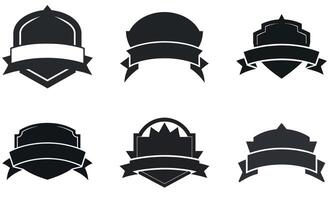 Ribbons and Shields icon Collection vector
