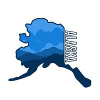 Alaska Mountain National Park Perfect for Print, Apparel, etc vector
