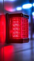 a red light on a vehicle photo