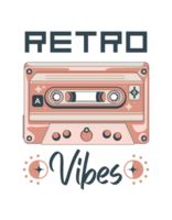 Retro Vibes - Tshirt Design png