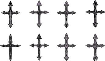 bundle crosses design vector