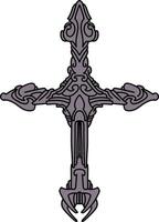 design cross ornament vector