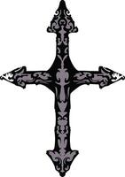 the cross design vector