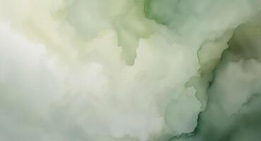 A painting of a green and white abstract background photo