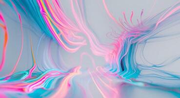 Intricate channels showcase mesmerizing displays of color and texture as abstract liquid plasma flows through. photo