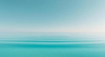 Ocean Mirror Effect Reflecting Earth with Crystal Clear Waters and Open Space for Text or Messaging photo