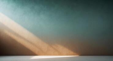 Abstract textured background with a smooth gradient fading from teal to brown. photo