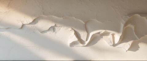 Textured Venetian plaster showcasing light and subtle gradients in a bright backdrop. photo