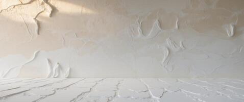 Textured Venetian plaster showcasing light and subtle gradients in a bright backdrop photo
