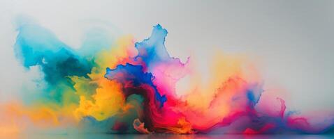 Colorful abstract artwork with blurred edges photo