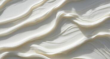 Spread of creamy texture on a white surface. photo