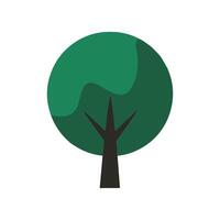 Minimalistic Tree Illustration - Simple Stylized Design vector