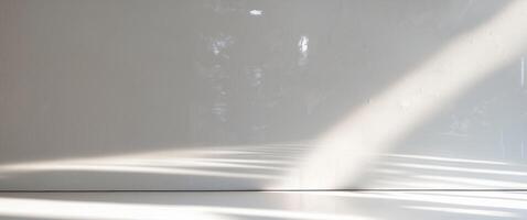 Venetian plaster with high gloss finish reflecting light in a bright background photo