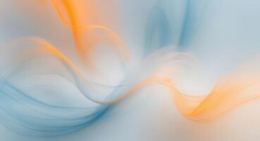 Soft pencil strokes create a serene background in shades of orange and blue perfect for art or design projects. photo