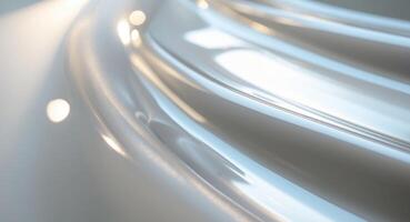 Soft Reflections on Smooth Metallic Surface in Lighting photo