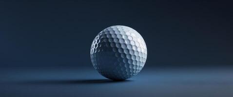 A golf ball on a dark background photo
