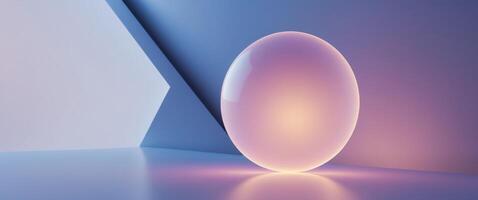 Neon bubbles abstract background light sphere round photo