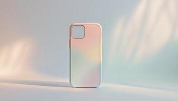 A phone case with a colorful background photo
