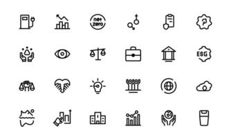 Comprehensive ESG Icon vector