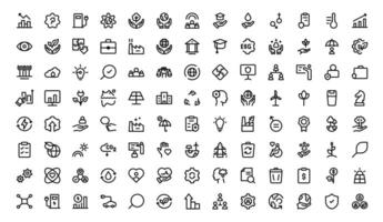 Comprehensive ESG Icon Collection - Perfect for Green, Ethical, and Corporate Responsibility vector