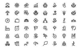 Comprehensive ESG Icon Collection - Perfect for Green, Ethical, and Corporate vector