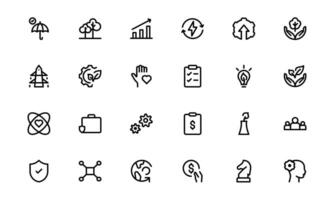 Comprehensive ESG Icon lots vector