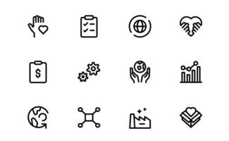 Comprehensive ESG Icon Collection - Perfect vector