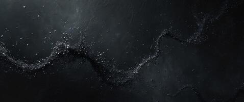 Abstract Black Texture with Shimmering Particles Creating a Moody Atmospheric Background for Creative Design. photo