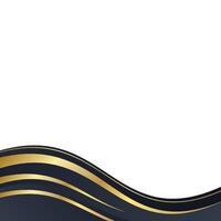 Stylish Metallic Frame with Curved Edges vector