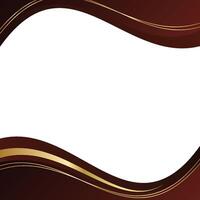 Abstract Gold and Brown Border for Design vector