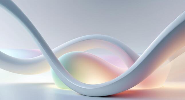 Sleek Abstract Design with Smooth Curves and Gradient Colors. photo