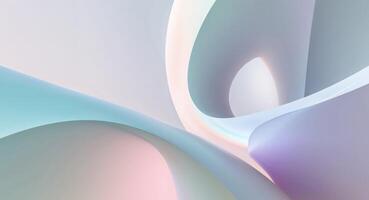 Sleek Abstract Design with Smooth Curves and Gradient Colors photo
