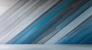 Abstract concrete wall with diagonal color gradients Shades of gray and blue create a textured backdrop photo