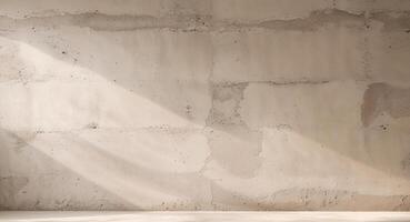Textured neutral background with distressed concrete wall. photo